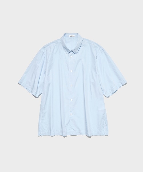 ATON(エイトン)の「【ATON / エイトン】SHRINK COTTON LAWN OVERSIZED HALF SLEEVE SHIRT(シャツ/ブラウス・メンズ・ブルー/ベージュ・6/4/2)」の12枚目の写真