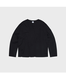 スーピマレストロングスリーブボートネックTシャツ, 3COLOR