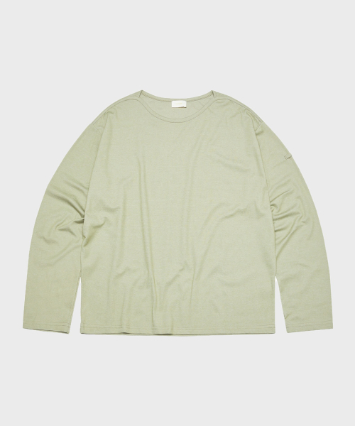 TY(ティワイ)の「スーピマレストロングスリーブボートネックTシャツ, 3COLOR(Tシャツ/カットソー・レディース・ホワイト/ライトカーキ/ブラック・LARGE/MEDIUM)」の5枚目の写真