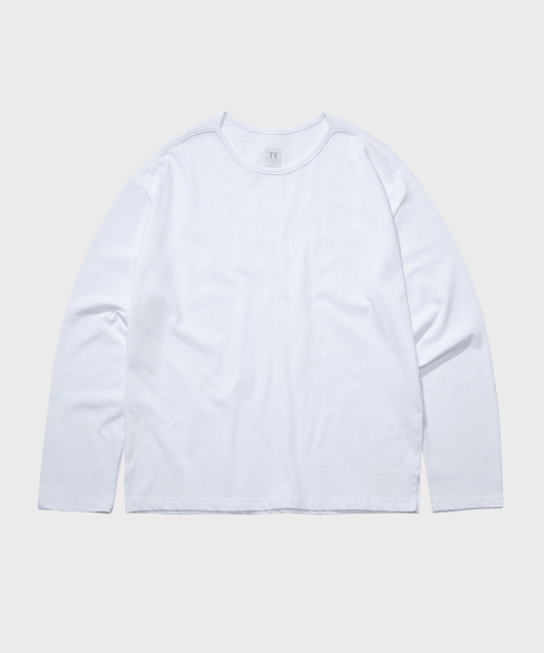 TY(ティワイ)の「スーピマレストロングスリーブボートネックTシャツ, 3COLOR(Tシャツ/カットソー・レディース・ホワイト/ライトカーキ/ブラック・LARGE/MEDIUM)」の6枚目の写真