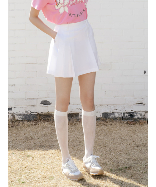NITINA(ニティナ)の「エッセンシャルプリーツスカートWH(スカート・レディース・ホワイト・SMALL/MEDIUM/LARGE)」の1枚目の写真