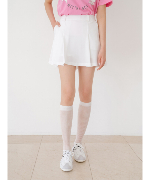 NITINA(ニティナ)の「エッセンシャルプリーツスカートWH(スカート・レディース・ホワイト・SMALL/MEDIUM/LARGE)」の2枚目の写真