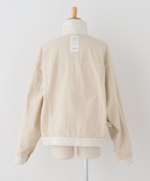 KURO（クロ）の「KURO ARGYLE SASHIKO DENIM JACKET 964242：デニムジャケット（デニムジャケット・レディース・アイボリー・LARGE）」の12枚目の写真