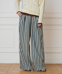 IENA LA BOUCLE ワイドストライプパンツ