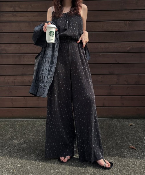 WILLFULLY(ウィルフリー)の「glitter cord flare pleats camisole(キャミソール・レディース・ダークブラウン/ブラック系その他/モスグリーン・FREE)」の10枚目の写真