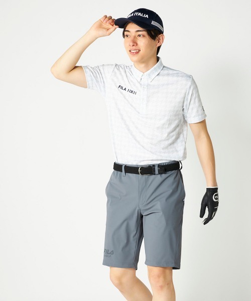 FILA GOLF(フィラゴルフ )の「【FILA GOLF:フィラゴルフ】総柄半袖シャツ 吸汗速乾 UVカット ゴルフ(ポロシャツ・メンズ・カーキ/ネイビー/ホワイト・MEDIUM/LARGE/X-LARGE/XX-LARGE)」の12枚目の写真
