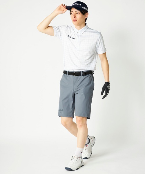 FILA GOLF(フィラゴルフ )の「【FILA GOLF:フィラゴルフ】総柄半袖シャツ 吸汗速乾 UVカット ゴルフ(ポロシャツ・メンズ・カーキ/ネイビー/ホワイト・MEDIUM/LARGE/X-LARGE/XX-LARGE)」の13枚目の写真