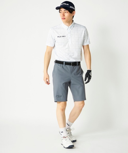 FILA GOLF(フィラゴルフ )の「【FILA GOLF:フィラゴルフ】総柄半袖シャツ 吸汗速乾 UVカット ゴルフ(ポロシャツ・メンズ・カーキ/ネイビー/ホワイト・MEDIUM/LARGE/X-LARGE/XX-LARGE)」の14枚目の写真
