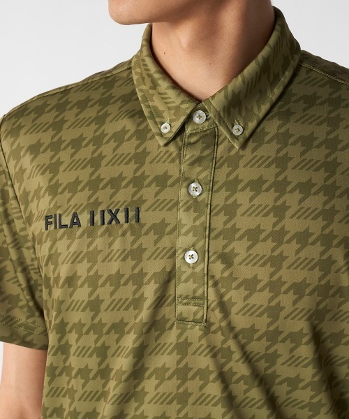 FILA GOLF(フィラゴルフ )の「【FILA GOLF:フィラゴルフ】総柄半袖シャツ 吸汗速乾 UVカット ゴルフ(ポロシャツ・メンズ・カーキ/ネイビー/ホワイト・MEDIUM/LARGE/X-LARGE/XX-LARGE)」の18枚目の写真