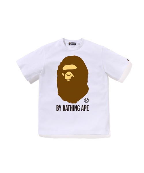 A BATHING APE(アベイシングエイプ)の「BY BATHING APE TEE(Tシャツ/カットソー・キッズ・オレンジ/ホワイト/ブラック/ピンク/グリーン・160/150)」の2枚目の写真