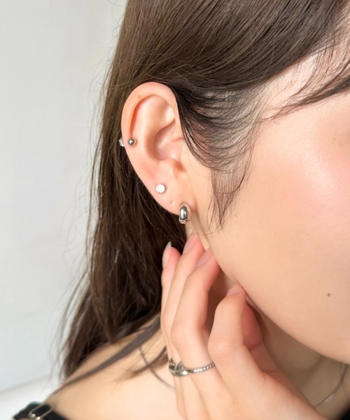 sowang(ソワン)の「シンプル3セットミニピアス(ピアス(両耳用)・レディース・ゴールド/シルバー/ピンク・FREE)」の9枚目の写真