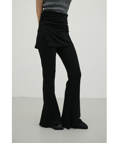 STYLEMIXER（スタイルミキサー）の「レイヤードカットフレアパンツ（その他パンツ・レディース・グレー/ブラック・SMALL/MEDIUM）」の4枚目の写真