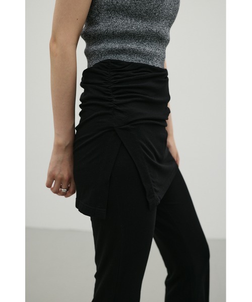 STYLEMIXER（スタイルミキサー）の「レイヤードカットフレアパンツ（その他パンツ・レディース・グレー/ブラック・SMALL/MEDIUM）」の7枚目の写真