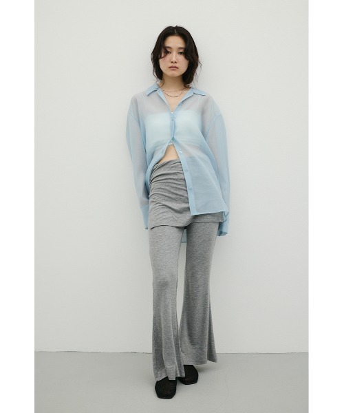 STYLEMIXER（スタイルミキサー）の「レイヤードカットフレアパンツ（その他パンツ・レディース・グレー/ブラック・SMALL/MEDIUM）」の11枚目の写真