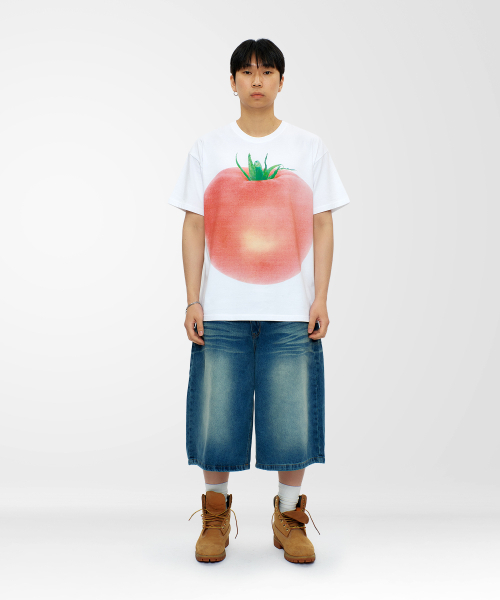 LAUGHER（ラファー）の「トマトTシャツ - ホワイト（Tシャツ/カットソー・レディース・ホワイト・MEDIUM/LARGE/X-LARGE）」の9枚目の写真