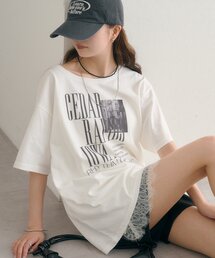 mystic | ダメージロゴTシャツ(Tシャツ/カットソー)