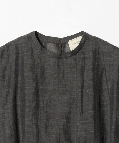 UNITED ARROWS(ユナイテッドアローズ)の「フレンチスリーブ ワンピース ‐ウォッシャブル‐(ワンピース・レディース・ダークブラウン/ターコイズブルー系・36/38)」の15枚目の写真