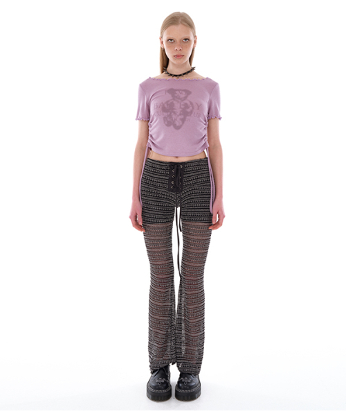 youthbath(ユースバース)の「BAD DAY BEAR T-SHIRT_PURPLE(Tシャツ/カットソー・レディース・その他・MEDIUM/SMALL)」の2枚目の写真