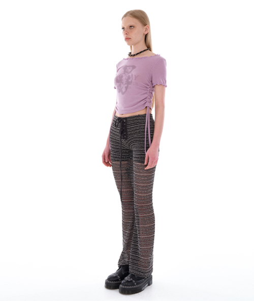 youthbath(ユースバース)の「BAD DAY BEAR T-SHIRT_PURPLE(Tシャツ/カットソー・レディース・その他・MEDIUM/SMALL)」の3枚目の写真