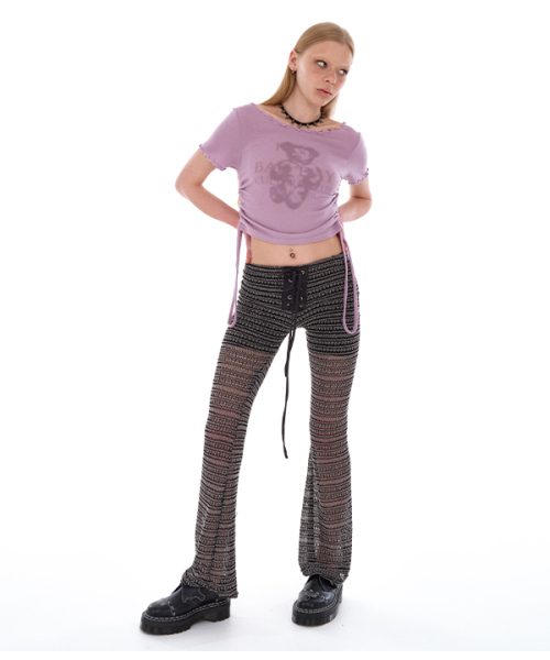 youthbath(ユースバース)の「BAD DAY BEAR T-SHIRT_PURPLE(Tシャツ/カットソー・レディース・その他・MEDIUM/SMALL)」の5枚目の写真
