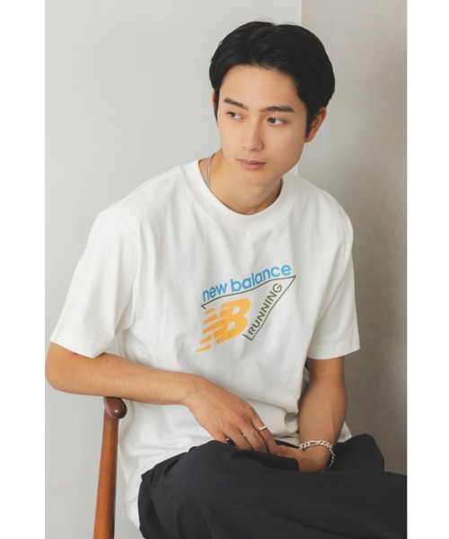NEW BALANCE(ニューバランス)の「トライロゴTシャツ(Tシャツ/カットソー・メンズ・オリーブ/オフホワイト/チャコールグレー・XX-LARGE/X-LARGE/LARGE/MEDIUM/SMALL)」の2枚目の写真