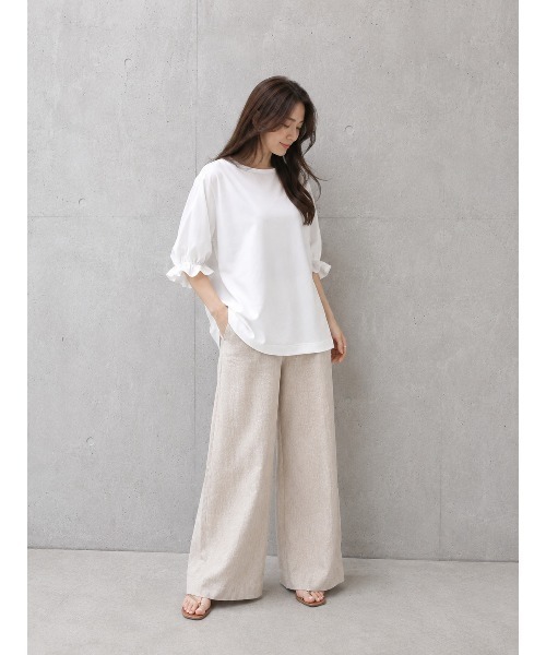 FAZVY(ファズビー)の「バットウィングスリーブTシャツ(Tシャツ/カットソー・レディース・ブラック/ホワイト・M)」の11枚目の写真