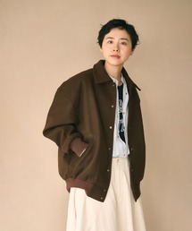 「KHA:KI / カーキ」LOOSE VARSITY JACKET
