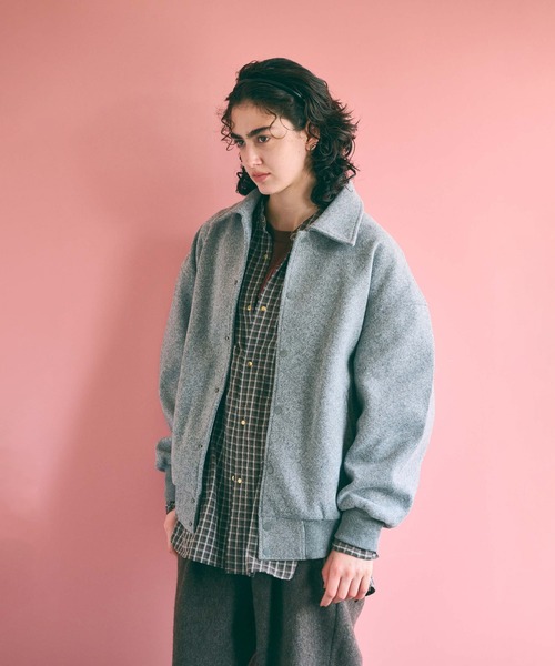 kha:ki(カーキ)の「「KHA:KI / カーキ」LOOSE VARSITY JACKET(その他アウター・レディース・ブラウン/グレー/ブラック・2/1)」の21枚目の写真