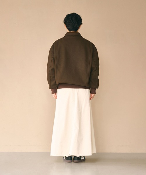 kha:ki(カーキ)の「「KHA:KI / カーキ」LOOSE VARSITY JACKET(その他アウター・レディース・ブラウン/グレー/ブラック・2/1)」の9枚目の写真