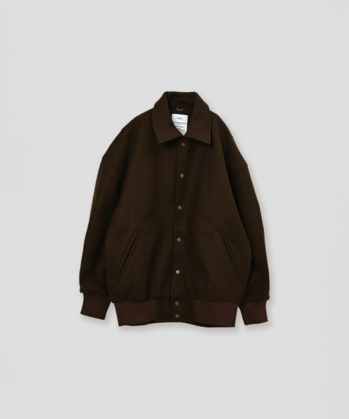kha:ki(カーキ)の「「KHA:KI / カーキ」LOOSE VARSITY JACKET(その他アウター・レディース・ブラウン/グレー/ブラック・2/1)」の11枚目の写真