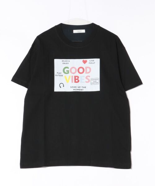 attagirl（アタガール）の「アイスシルクプリントTシャツ（Tシャツ/カットソー・レディース・ホワイト/グレー/ブラック・L/M）」の2枚目の写真