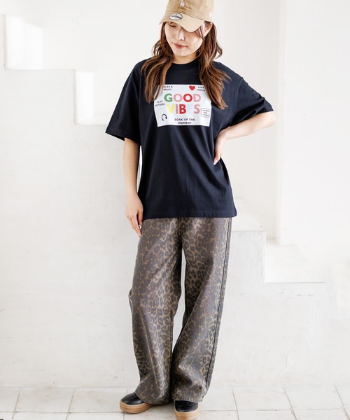 attagirl（アタガール）の「アイスシルクプリントTシャツ（Tシャツ/カットソー・レディース・ホワイト/グレー/ブラック・L/M）」の7枚目の写真