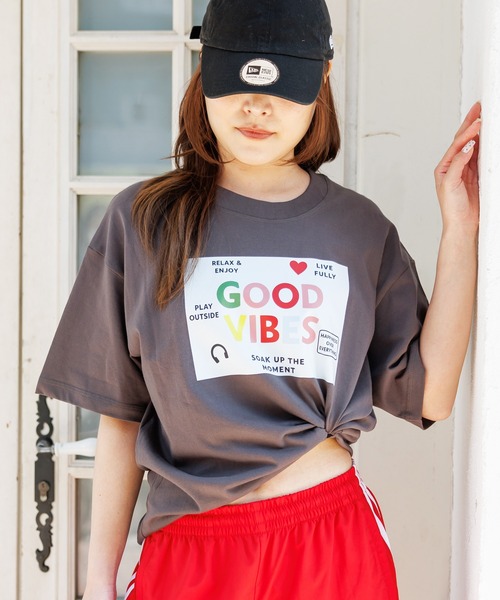 attagirl（アタガール）の「アイスシルクプリントTシャツ（Tシャツ/カットソー・レディース・ホワイト/グレー/ブラック・L/M）」の8枚目の写真