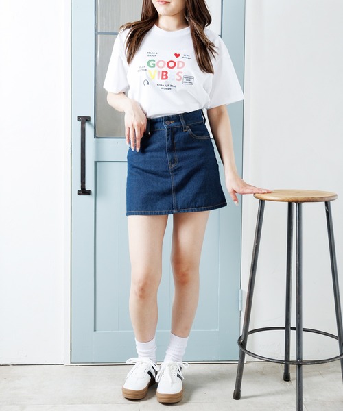 attagirl（アタガール）の「アイスシルクプリントTシャツ（Tシャツ/カットソー・レディース・ホワイト/グレー/ブラック・L/M）」の13枚目の写真