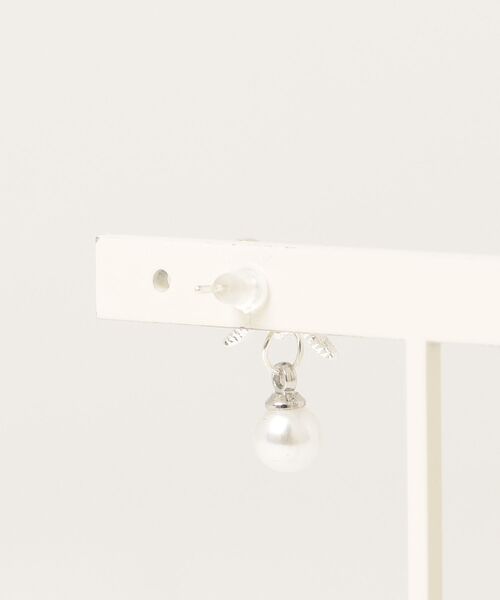 tunee(チュニー)の「リボン&アクリルパールドロップデザインピアス6点セット(MA/EK615)(ピアス(両耳用)・レディース・シルバー・FREE)」の5枚目の写真