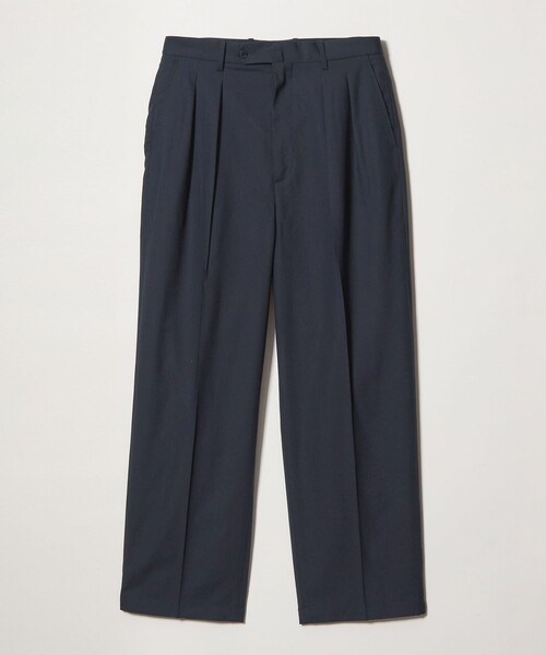 Steven Alan(スティーブンアラン)の「<Steven Alan> ライト ウール トロピカル イン ツープリーツ ドレス トラウザーズ II(スラックス・メンズ・ブラック/ネイビー・XL/S/L/M)」の2枚目の写真