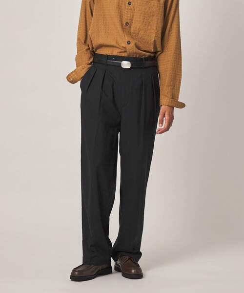 Steven Alan(スティーブンアラン)の「<Steven Alan> ライト ウール トロピカル イン ツープリーツ ドレス トラウザーズ II(スラックス・メンズ・ブラック/ネイビー・XL/S/L/M)」の4枚目の写真