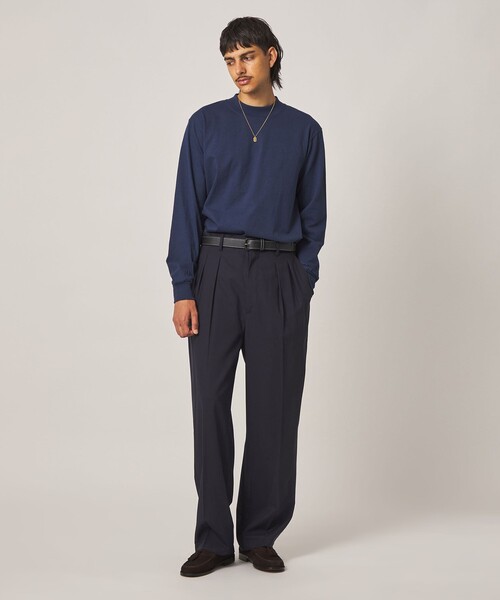 Steven Alan(スティーブンアラン)の「<Steven Alan> ライト ウール トロピカル イン ツープリーツ ドレス トラウザーズ II(スラックス・メンズ・ブラック/ネイビー・XL/S/L/M)」の8枚目の写真