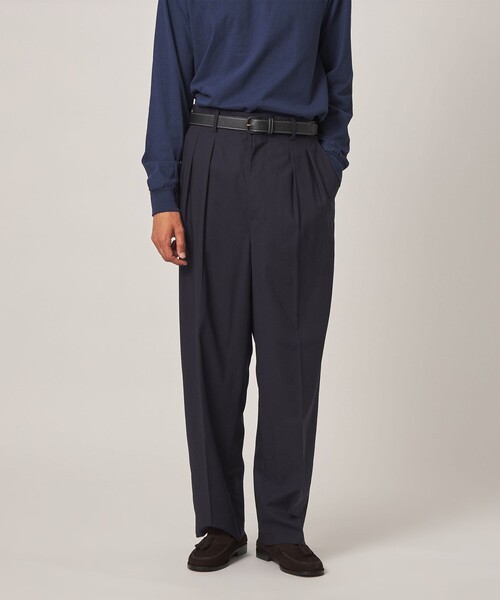 Steven Alan(スティーブンアラン)の「<Steven Alan> ライト ウール トロピカル イン ツープリーツ ドレス トラウザーズ II(スラックス・メンズ・ブラック/ネイビー・XL/S/L/M)」の9枚目の写真