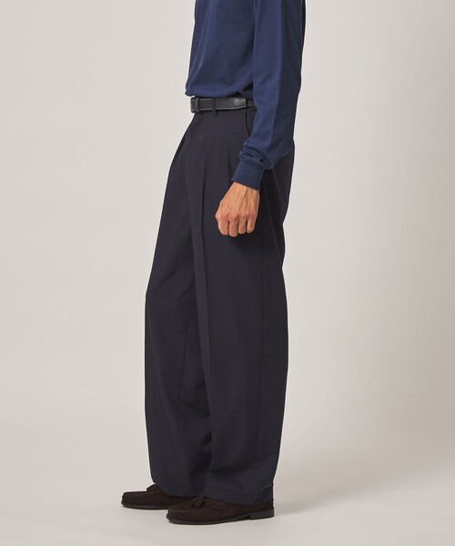 Steven Alan(スティーブンアラン)の「<Steven Alan> ライト ウール トロピカル イン ツープリーツ ドレス トラウザーズ II(スラックス・メンズ・ブラック/ネイビー・XL/S/L/M)」の10枚目の写真