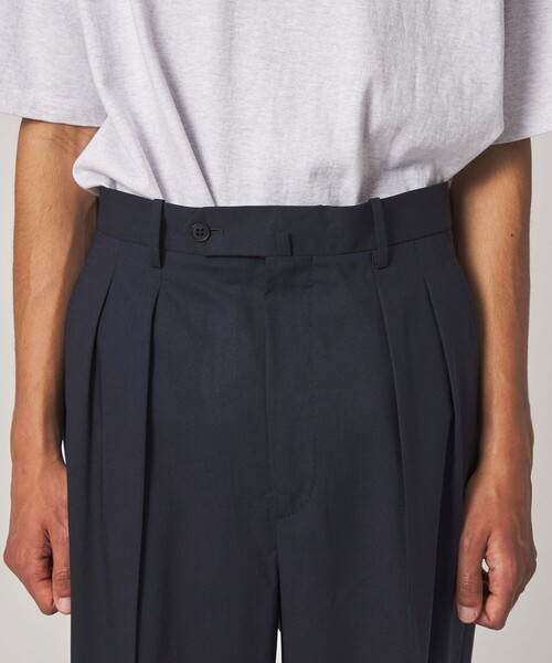 Steven Alan(スティーブンアラン)の「<Steven Alan> ライト ウール トロピカル イン ツープリーツ ドレス トラウザーズ II(スラックス・メンズ・ブラック/ネイビー・XL/S/L/M)」の15枚目の写真