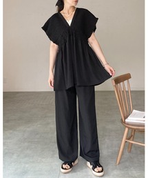 She's Closet(�V�[�Y�N���[�[�b�g)�̐[V�l�b�N �t�����`�X���[�u �k�� �V���[�����O �`���j�b�N�����C�h�p���c �Z�b�g�A�b�v(�Z�b�g�A�b�v)
