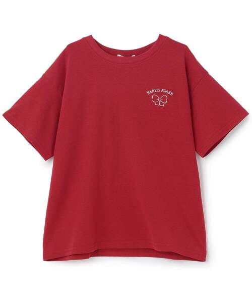 綿100%】リボンくまちゃん半袖T（Tシャツ/カットソー）｜PINK-latte