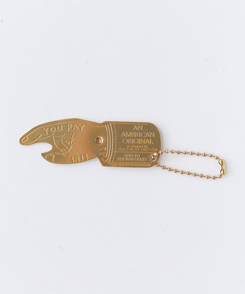Schott(ショット)の「Schott/ショット YOU PAY SPINNER ユーペイスピナー キーホルダー チャーム アクセサリー 真鍮 アメカジ ストリート ヴィンテージ ビンテージ メンズ レディース 2026年 夏 夏服(キーホルダー・メンズ・ゴールド・FREE)」の6枚目の写真