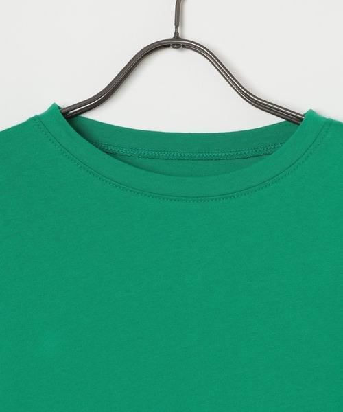 GEORGE'S（ジョージズ）の「2WAYスリーブＴ（Tシャツ/カットソー・レディース・チャコールグレー/グリーン/オフホワイト・FREE）」の5枚目の写真