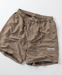 THRASHER（スラッシャー）の「【78】【THRASHER/スラッシャー】ロゴワンポイント刺繍 ナイロン 裏メッシュ バギーショートパンツ/ハーフパンツ/無地/レオパード柄（その他パンツ）」