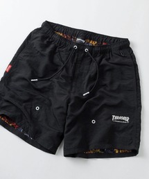 THRASHER（スラッシャー）の「【78】【THRASHER/スラッシャー】ロゴワンポイント刺繍 ナイロン 裏メッシュ バギーショートパンツ/ハーフパンツ/無地/レオパード柄（その他パンツ）」