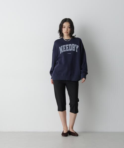 NEEDBY heritage(ニードバイヘリテージ)の「NEEDBY heritage/「STEVELOUR」別注 HUDSON M(スウェット・レディース・ネイビー/ブラウン/グリーン・M)」の4枚目の写真