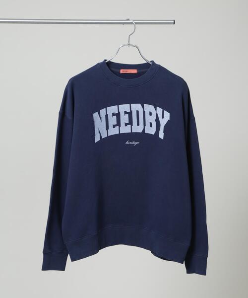 NEEDBY heritage(ニードバイヘリテージ)の「NEEDBY heritage/「STEVELOUR」別注 HUDSON M(スウェット・レディース・ネイビー/ブラウン/グリーン・M)」の15枚目の写真