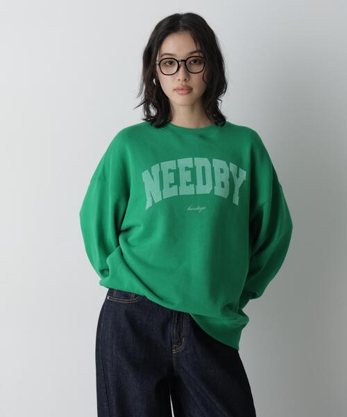 NEEDBY heritage(ニードバイヘリテージ)の「NEEDBY heritage/「STEVELOUR」別注 HUDSON M(スウェット・レディース・ネイビー/ブラウン/グリーン・M)」の16枚目の写真